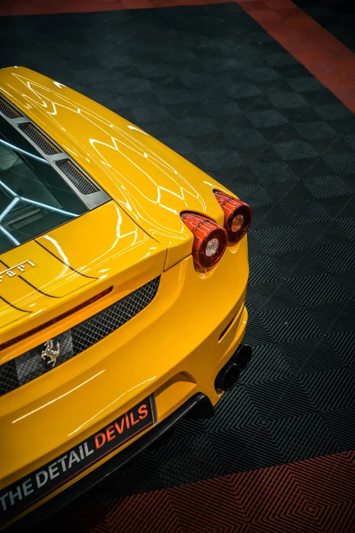 Ferrari F430 rear deck and tail lights from above